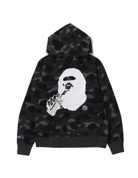 BAPE x Coca-Cola Color Camo Ape Head Pullover Hoodie Black