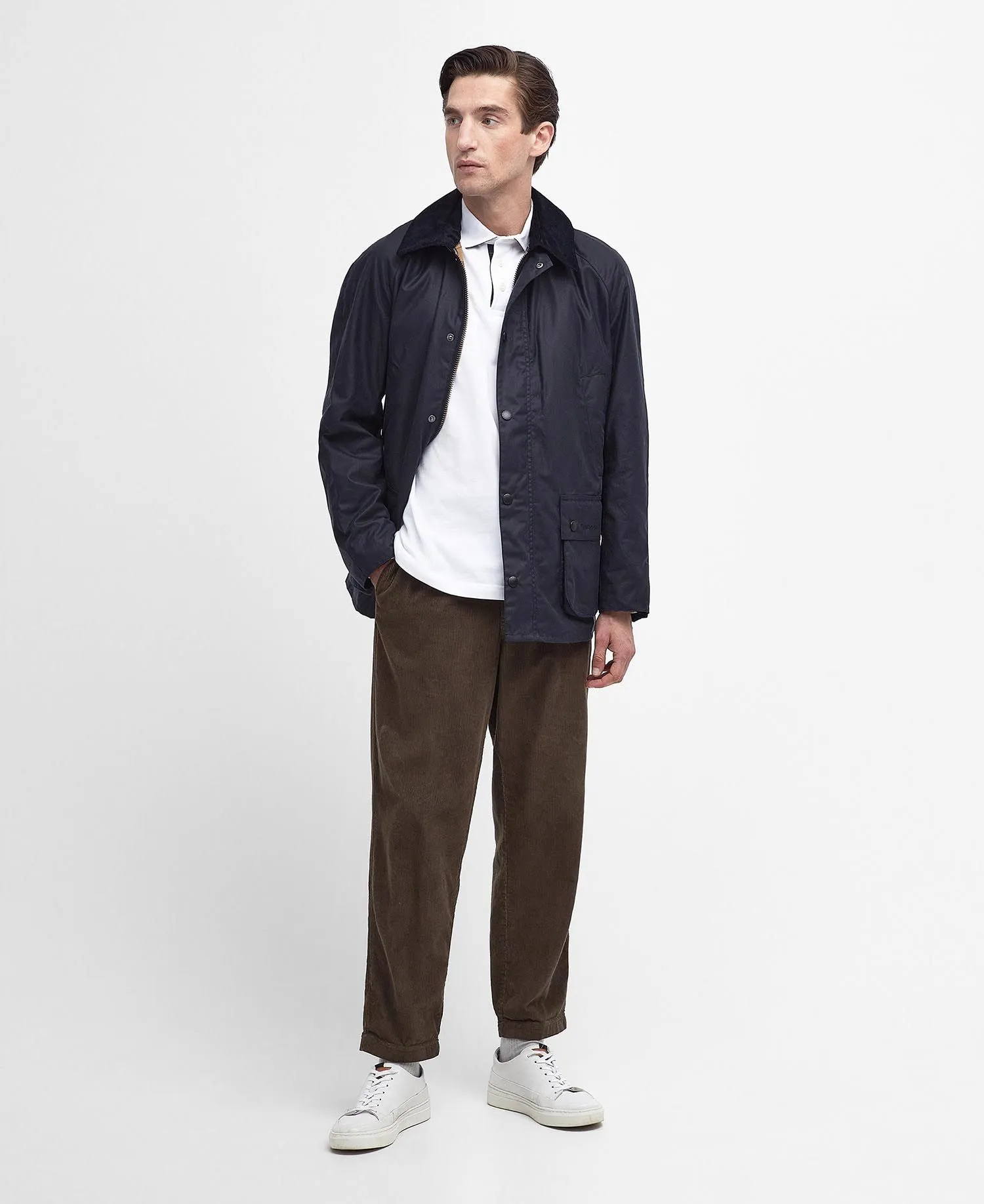 Barbour Coat Ashby Wax Navy