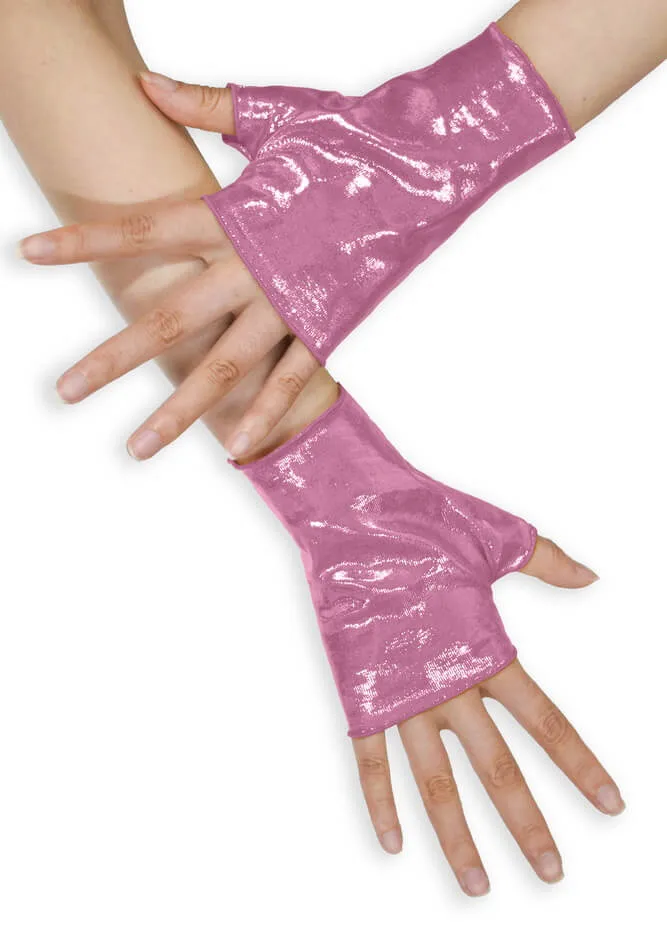 Mystique Metallic Fingerless Gloves