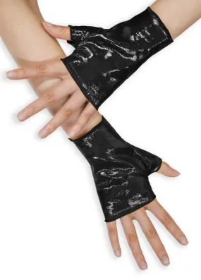 Mystique Metallic Fingerless Gloves
