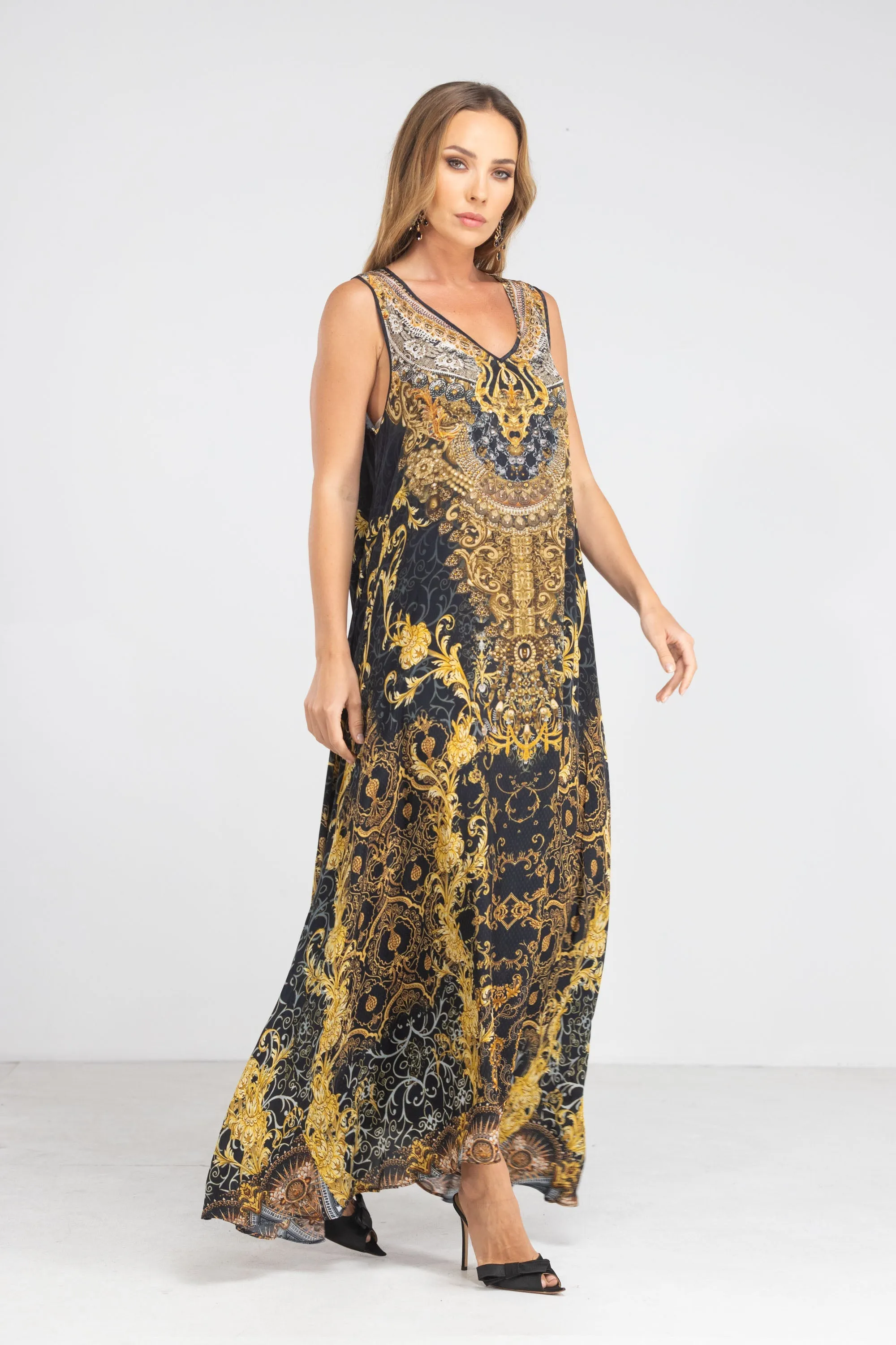 VALLETTA - SLEEVELESS MAXI DRESS